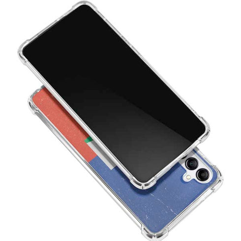 Haitian Flag Distressed Galaxy A15 5G Clear Case